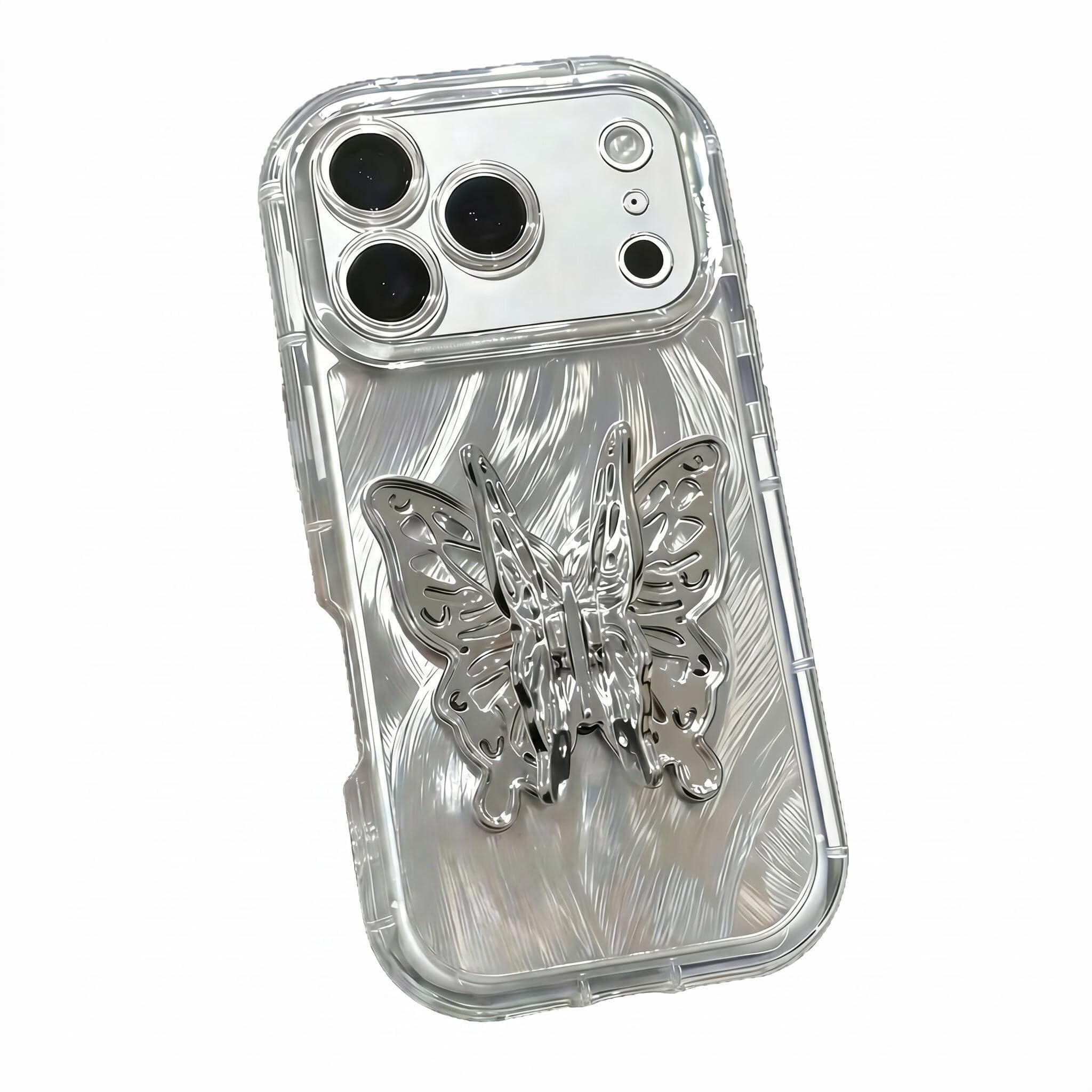 Butterfly Stand iPhone Case – Elegant Design, Built-in Stand & Full Protection