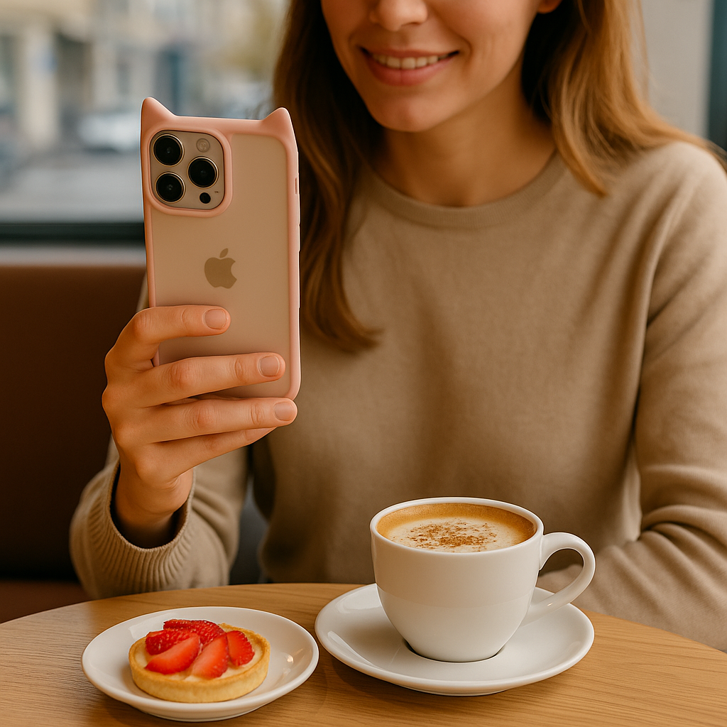 Cat Ear Clear Case for iPhone – Anti-Yellow, Shockproof Bumper, Cute Soft Silicone Protective Cover