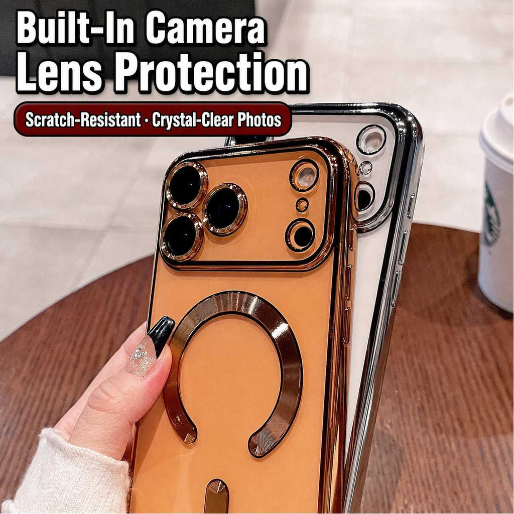 Classic Magnetic Shield iPhone Case – Full Coverage & Camera Protection