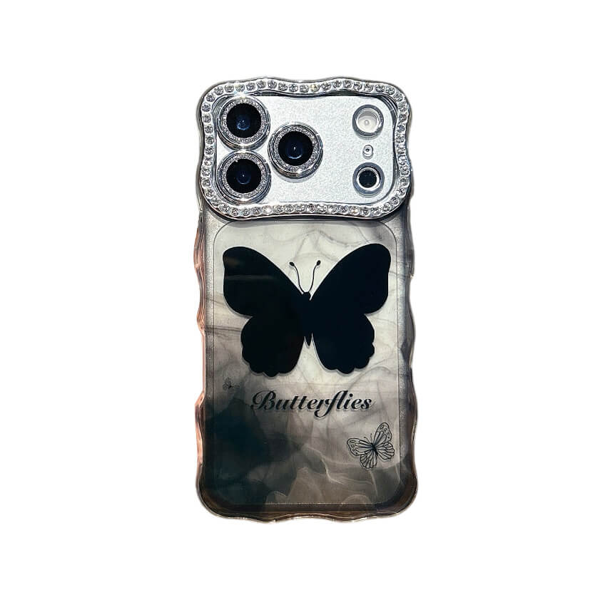 Butterfly Mist iPhone Case – Artistic Vintage Style & Full Protection