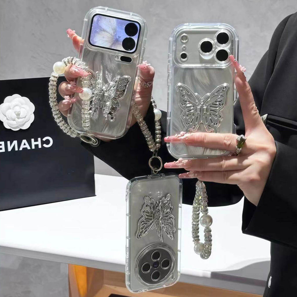 Butterfly Stand iPhone Case – Elegant Design, Built-in Stand & Full Protection