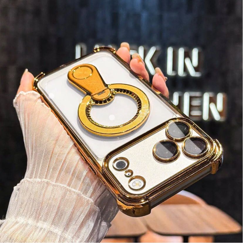 360° Ring Grip Magnetic Case – Stand, Protection & Everyday Convenience