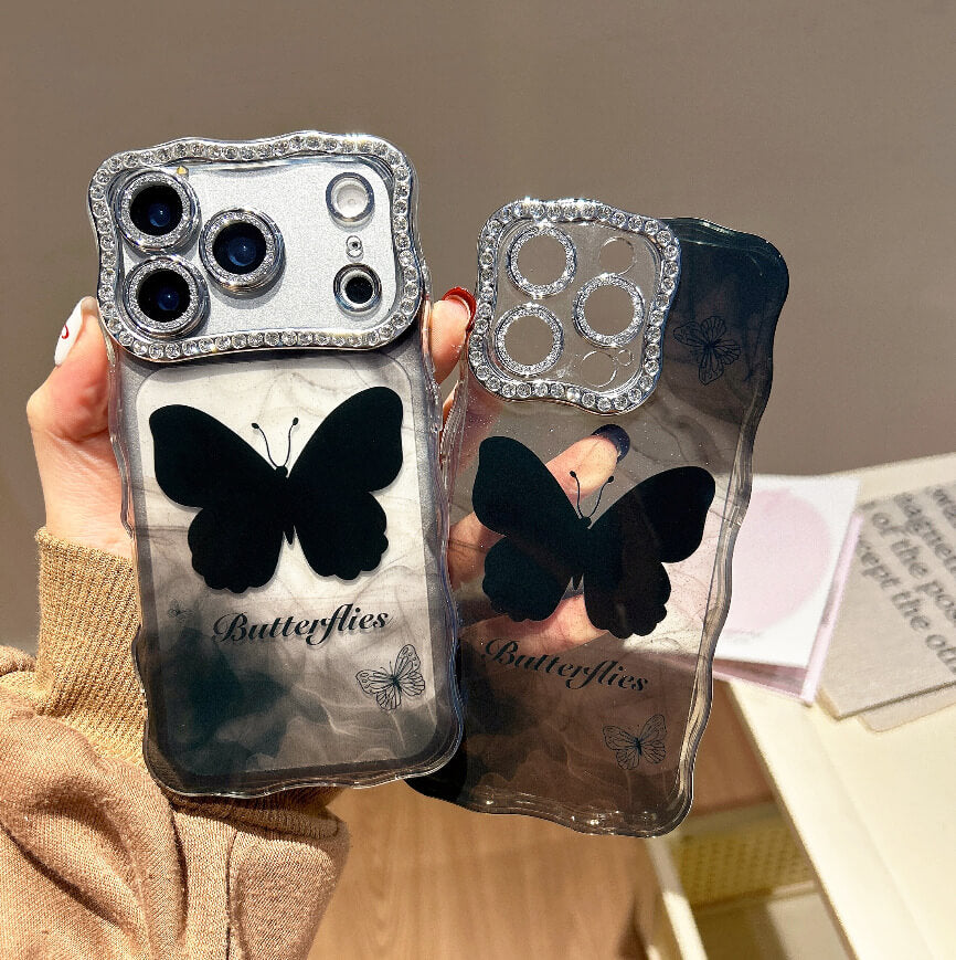 Butterfly Mist iPhone Case – Artistic Vintage Style & Full Protection